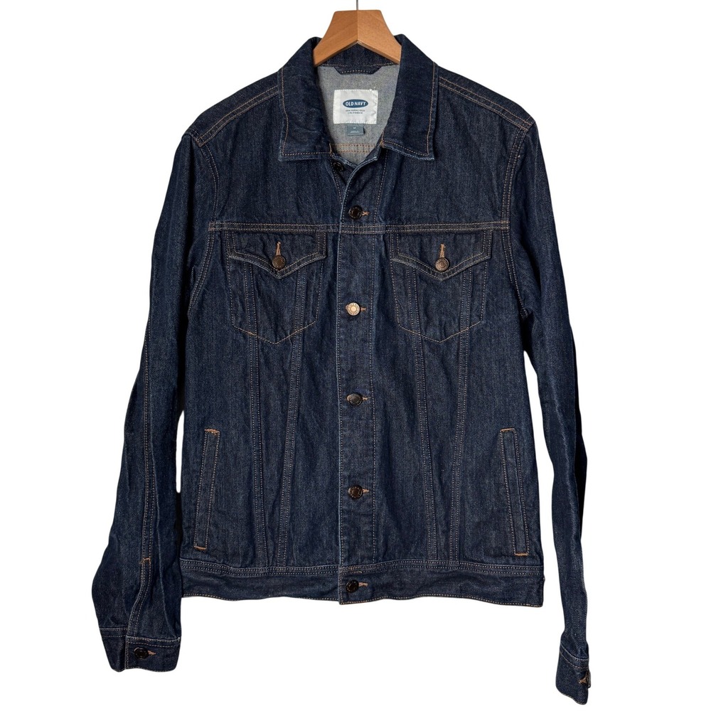 Old Navy Denim Trucker Jean Jacket Cotton Casual Minimalist Womens Size Medium